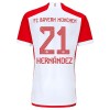 FC Bayern München Lucas Hernandez 21 Hjemme 23-24 - Barn Draktsett